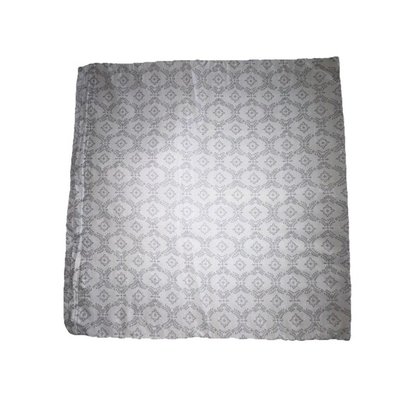 Laura Ashley European Single Pillow Sham Gray White Floral Quilted Zip Close - Picture 5 of 6